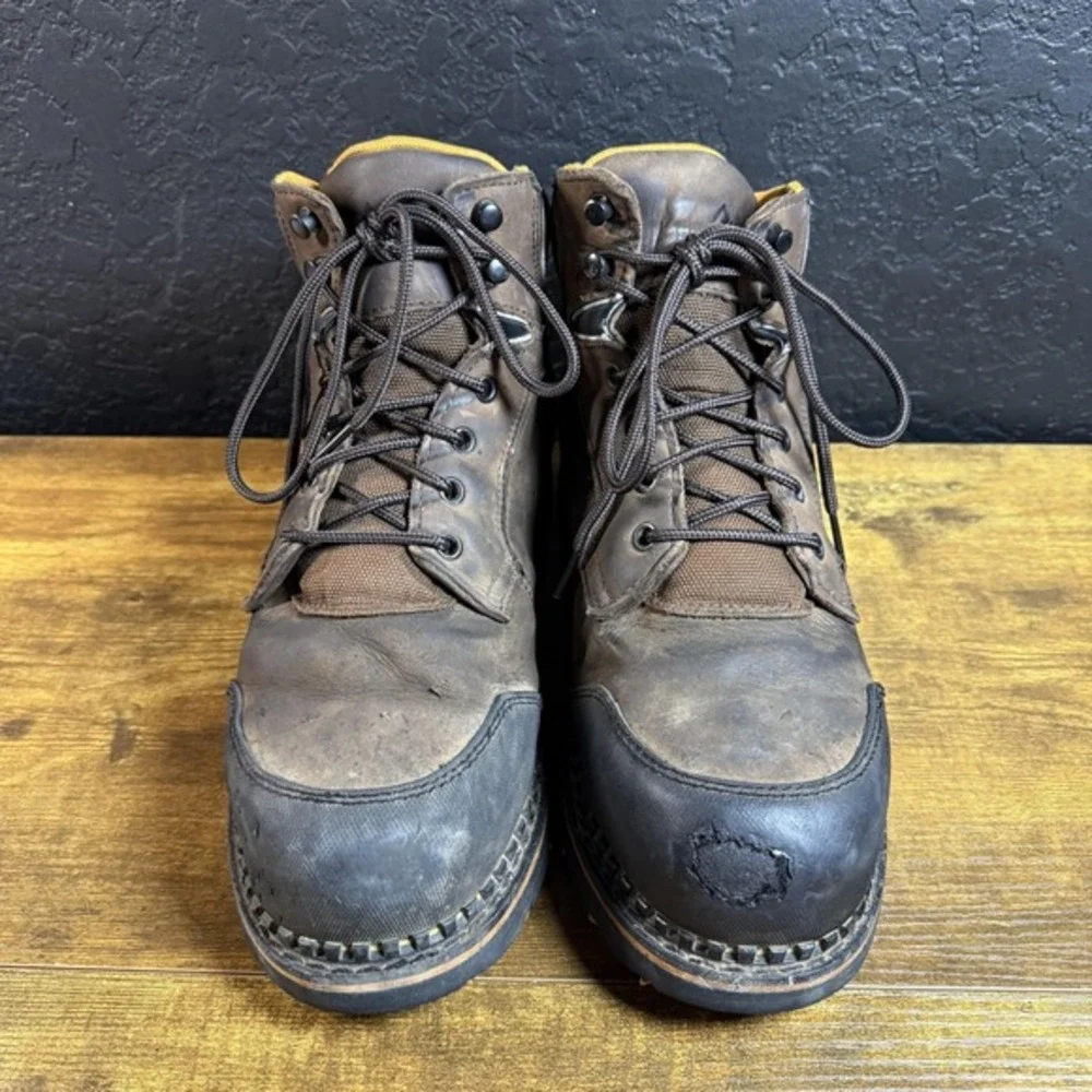 Ridgecut RCT002TS Brown Leather Waterproof Safety Toe Work Boots Mens‎ 11W